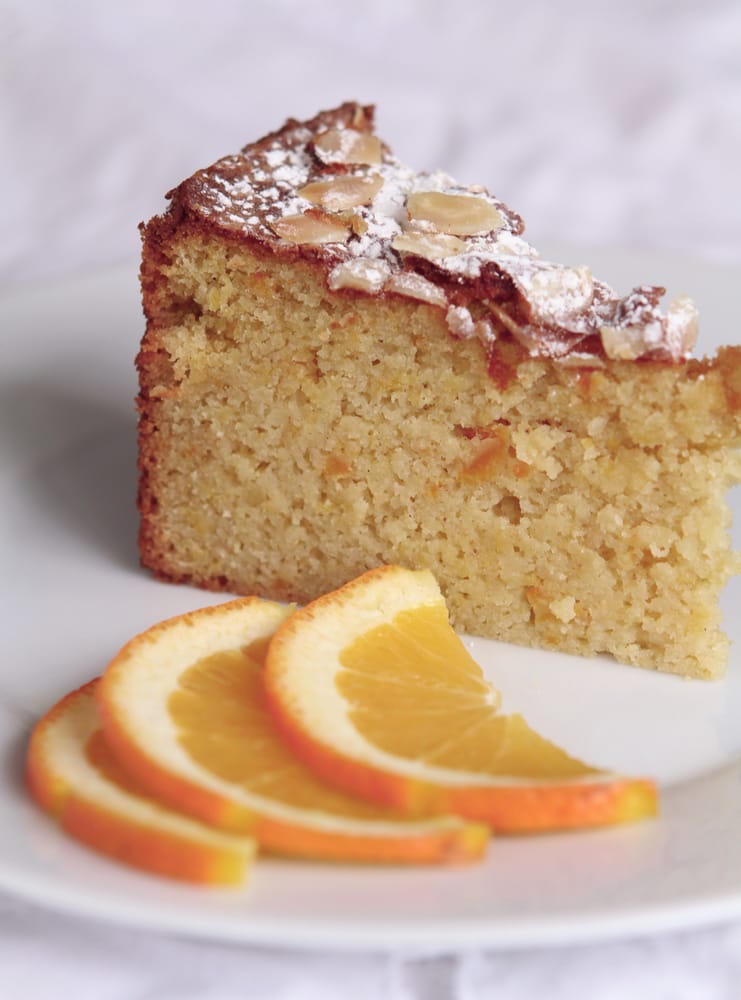 A slice of the Mediterranean Orange Almond Cake. Yelp