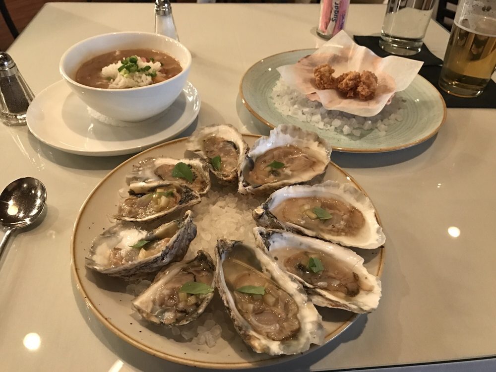 The Most Deadly Fried Oysters Raw En And Shrimp Gumbo Photo Of Eurasia Cafe Virginia Beach Va United States The Most Deadly