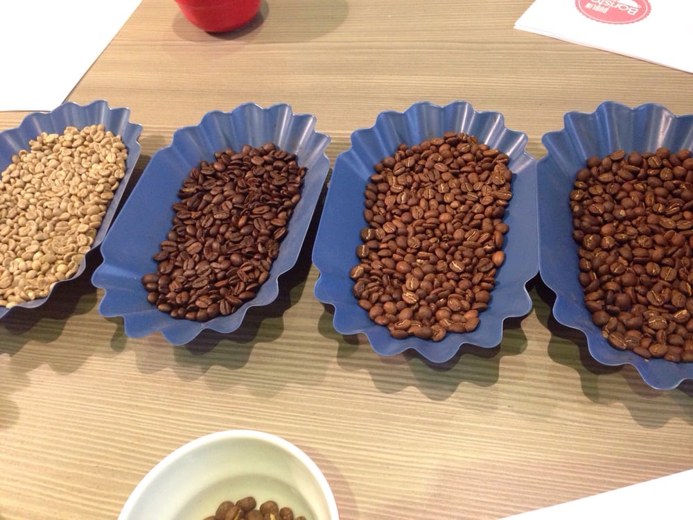 Photo of Dublin Barista School - Dublin, Republic of Ireland. Beans at various stages
