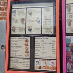 baskin robbins dunkin menu