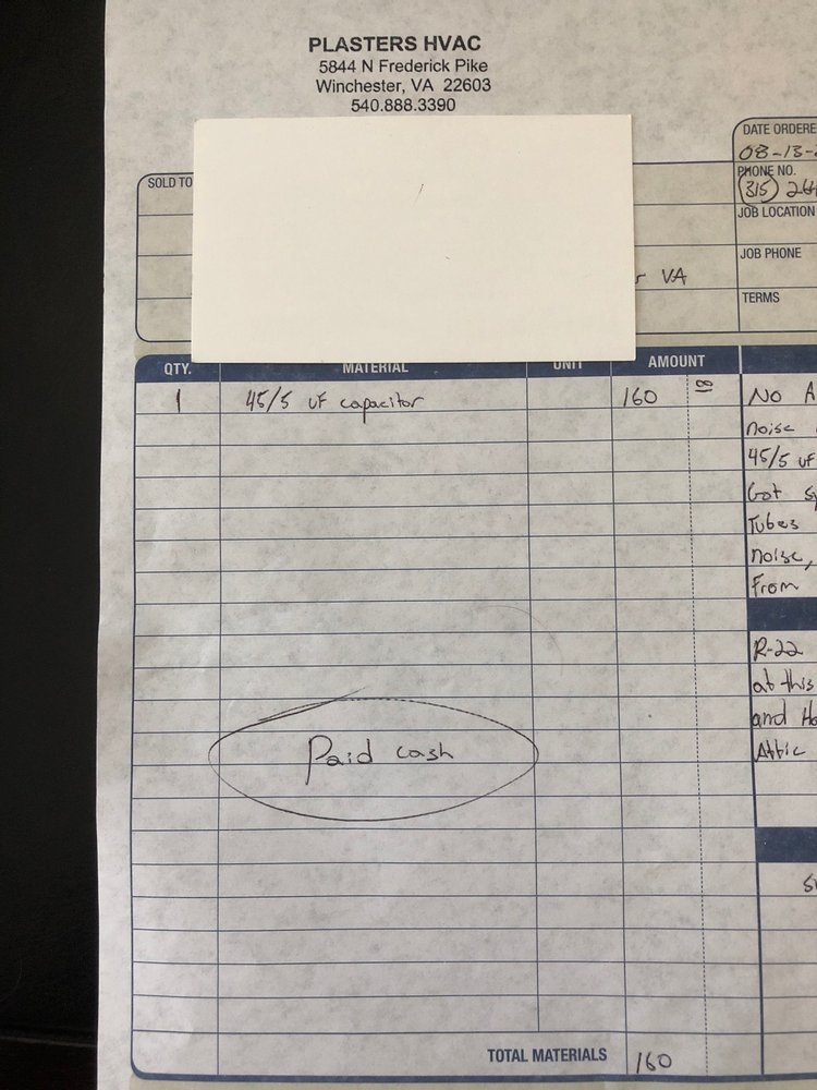 image of business Plasters Heating, Air Conditioning & Refrigeration