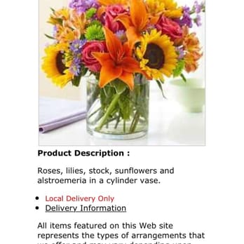 flower shop advertisement