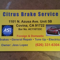 Citrus Brake Service 19 Photos 59 Reviews Auto Repair 1101 N Photo Of Citrus Brake Service Covina Ca United States