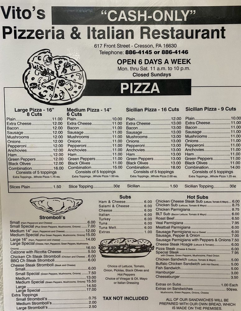 Vito's Pizzeria & Italian Restaurant