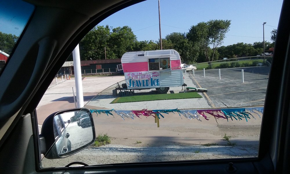 Pink Flamingo Shaved Ice