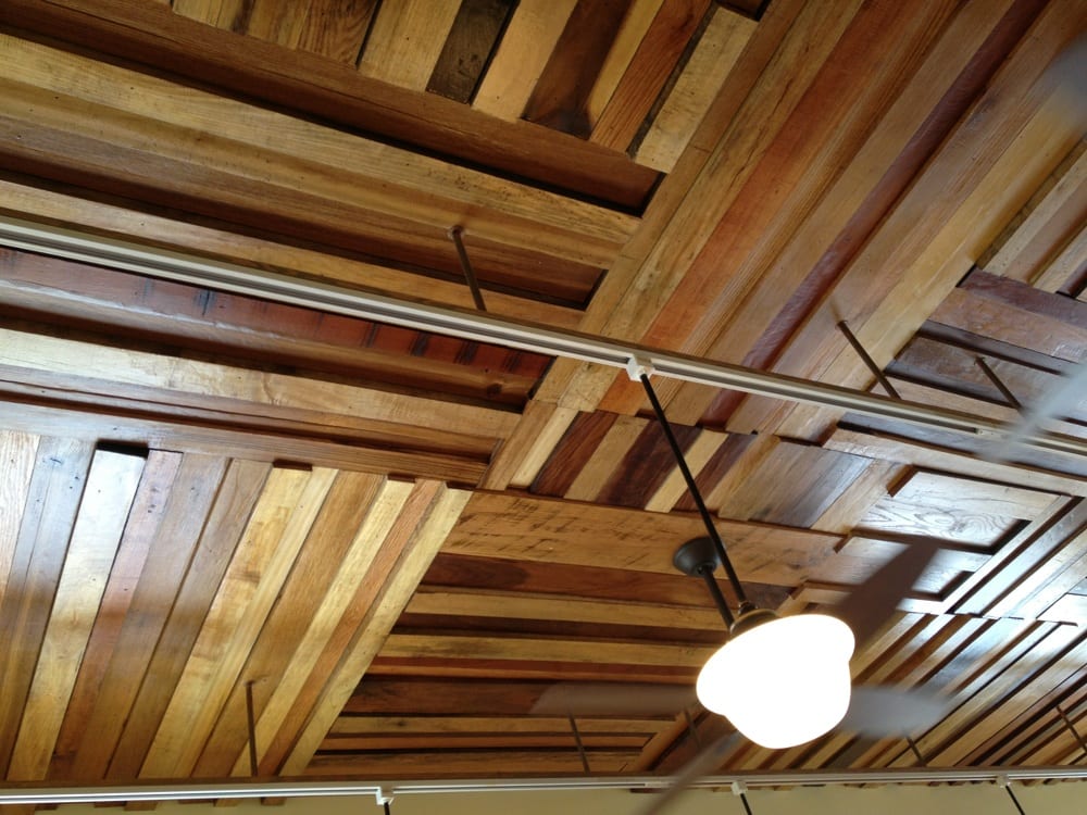 Loved the reclaimed wood ceilings! Ambiance matters! Yelp
