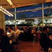 Craft - Los Angeles, CA, United States. Our booth facing the restuarant