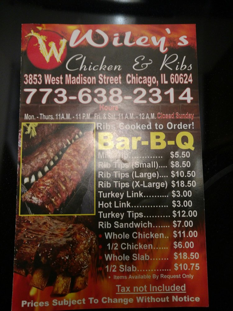 Wiley’s Chicken and Ribs 16 Reviews American (Traditional) 3853 W