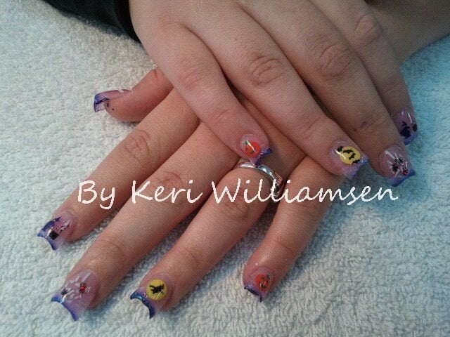 Solar C Cut Acrylci Nails With Airbrush Yelp Photo Of Sy Nails Reno Nv United States Solar C