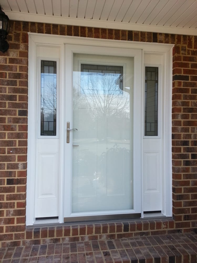 Smooth Fiberglass Craftsman Entry Door With Decorative Glass And Photo Of Doormasters Newport News Va United States Smooth Fiberglass Craftsman Entry