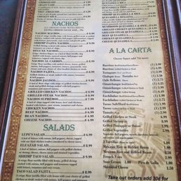 Lupe Mexican Restaurant Menu Cullman Al Lupe Mexican Restaurant Menu Cullman Al