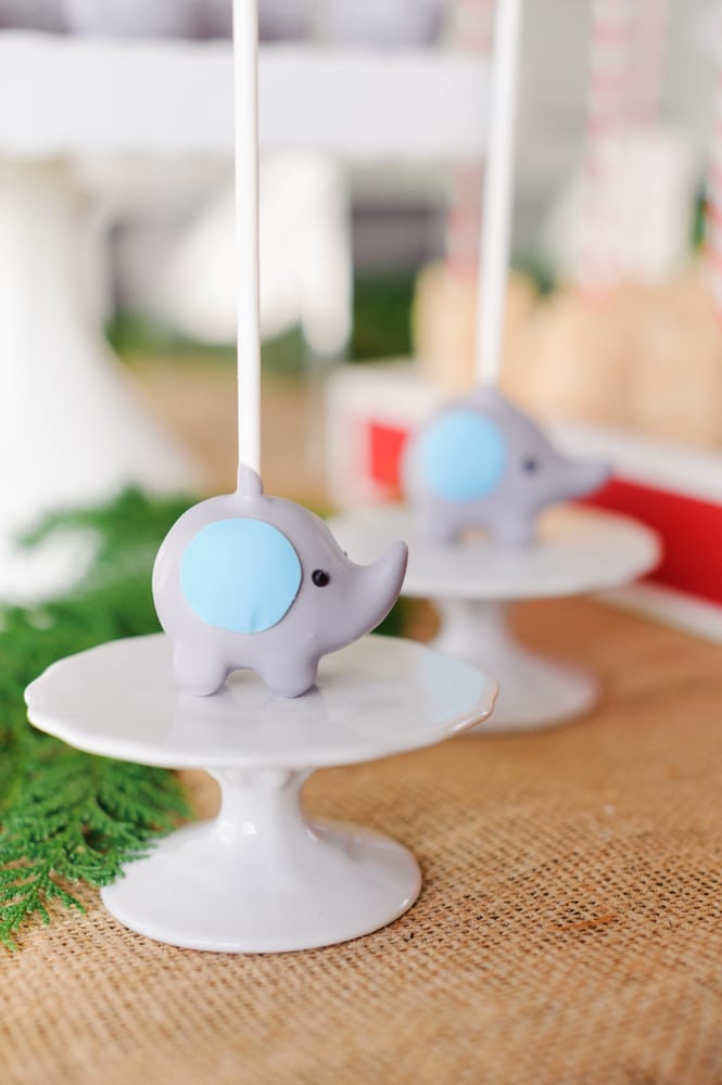 Elephant Baby Shower Cake Pops Elephant Baby Shower Cake Pops