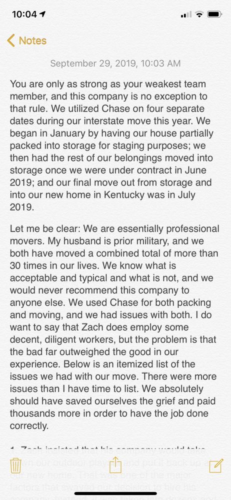 Chase Richardson Moving & Service