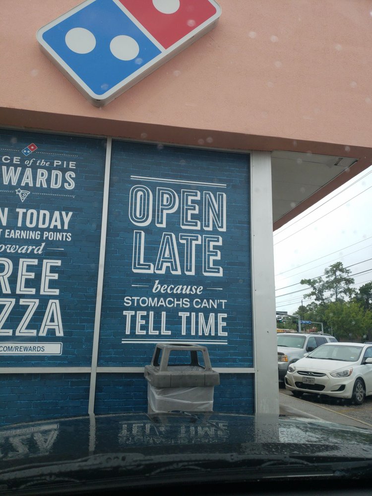 Domino’s Pizza 18 Reviews Pizza 2030 Gessner Rd, Spring Branch
