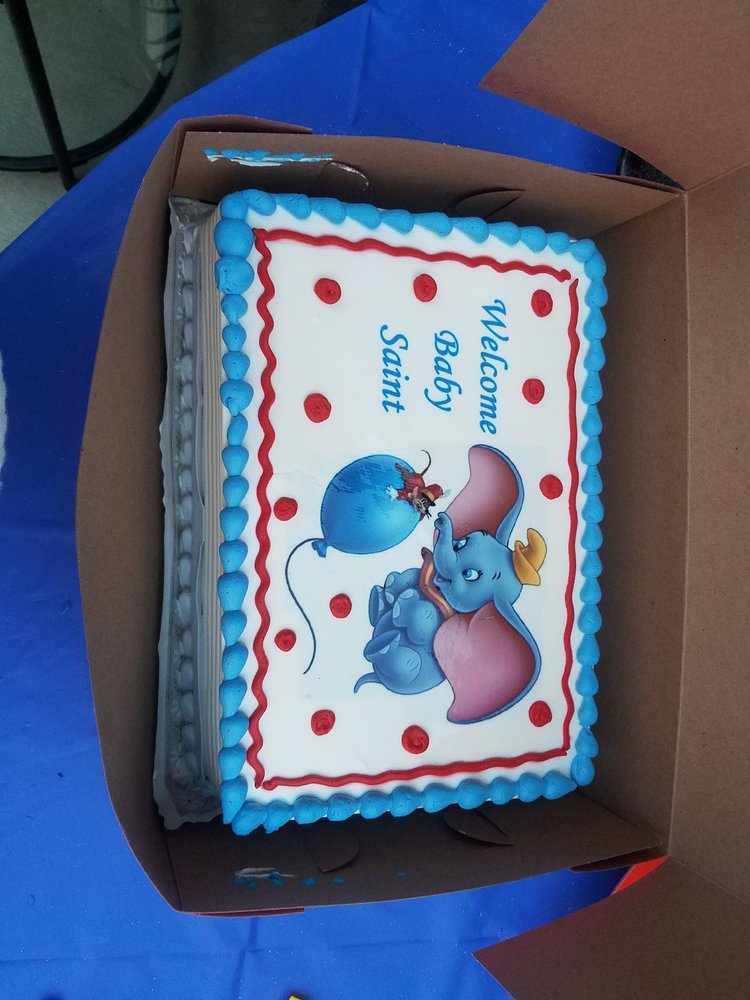 Dumbo Baby Shower Cake Tres Leches With Fresh Bananas