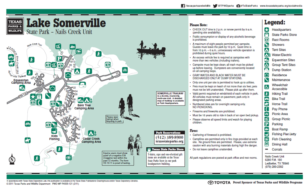 Nails Creek State Park Campgrounds 6280 Fm 180, Ledbetter, TX