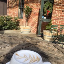 Photo of Tootsies - Palo Alto, CA, United States. Beautiful latte on a beautiful day.