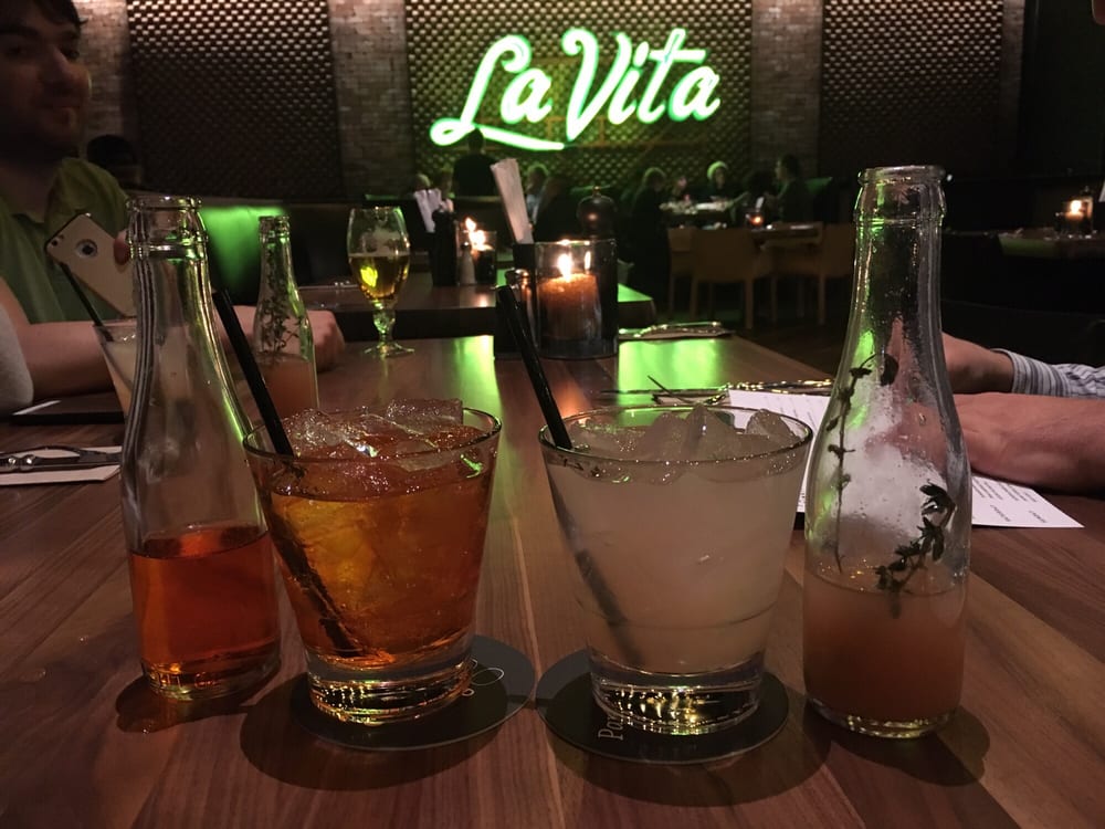 Aperol Spritz and Good Thyme bottled cocktails Yelp