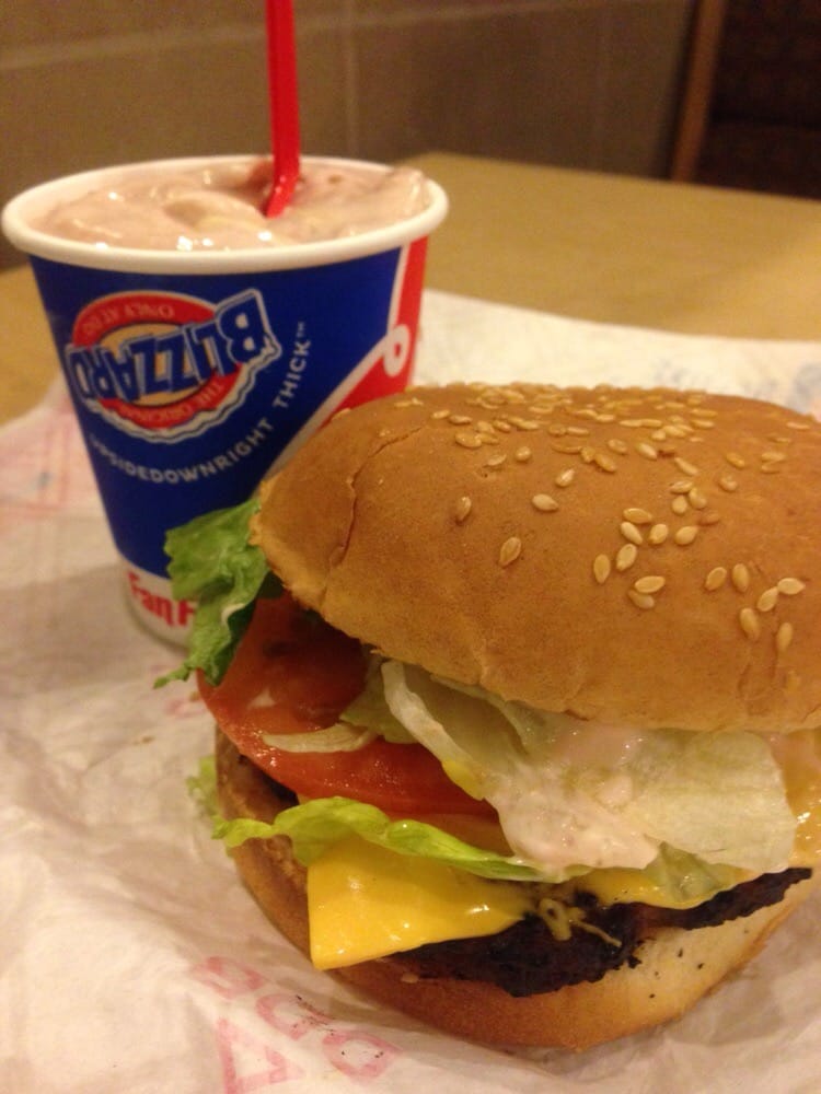 Deluxe Cheeseburger and Mini Blizzard Yelp