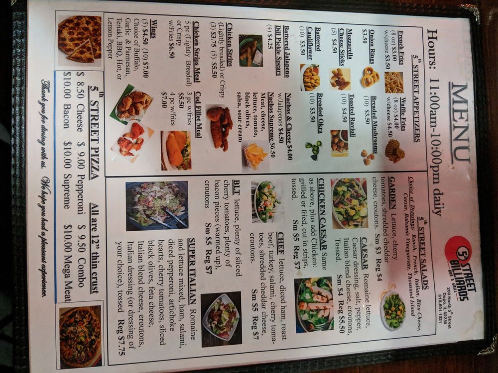 5th Street Billiards Bar & Grill
