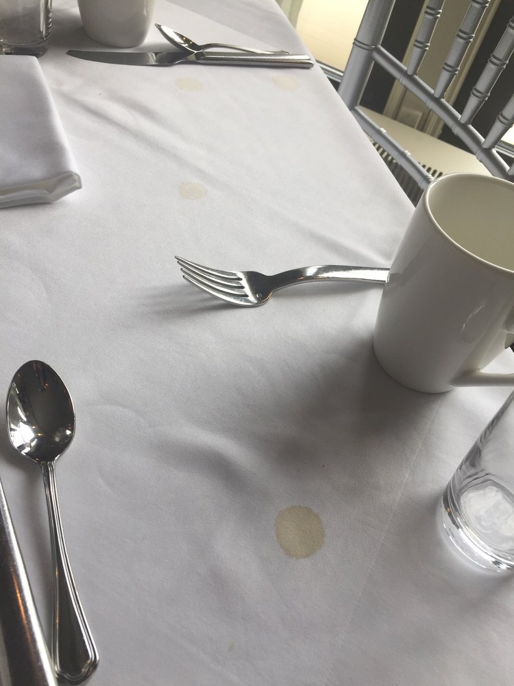 The Coffee Stains On Table Linen Yelp Photo Of Drake Bros Chicago Il United States The Coffee Stains On
