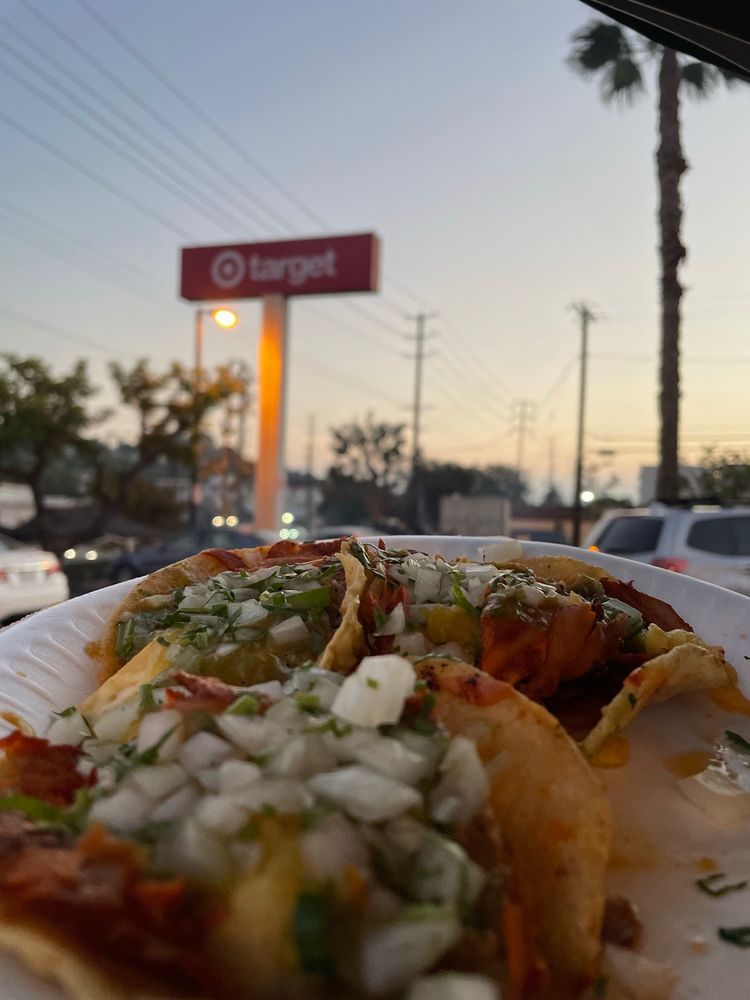 Food from Angel’s Tijuana Tacos