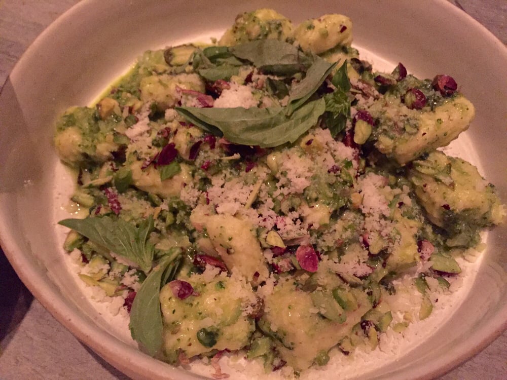 Ricotta Gnocchi, Broccoli Pesto, Basil, Pistachios Yelp