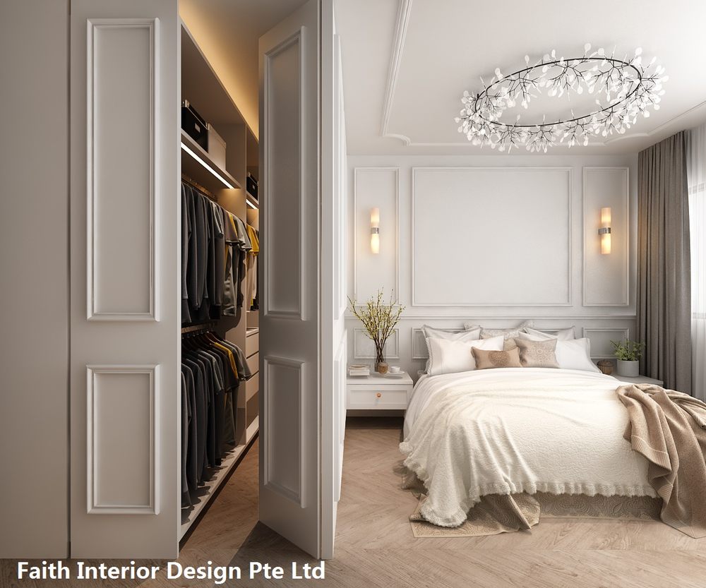 Walk In Closet Balcony Design 3 1 Bedroom Apartment Classical Photo Of Faith Interior Design Singapore Walk In Closet Balcony 3