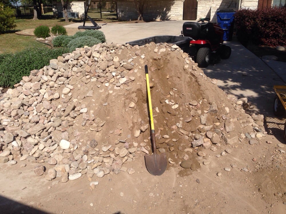 Super Dirty Rock We Had So Much Dirt Left That Filled Our 12 Cu Photo Of Austin Landscape Supplies Georgetown Tx United States Super Dirty Rock