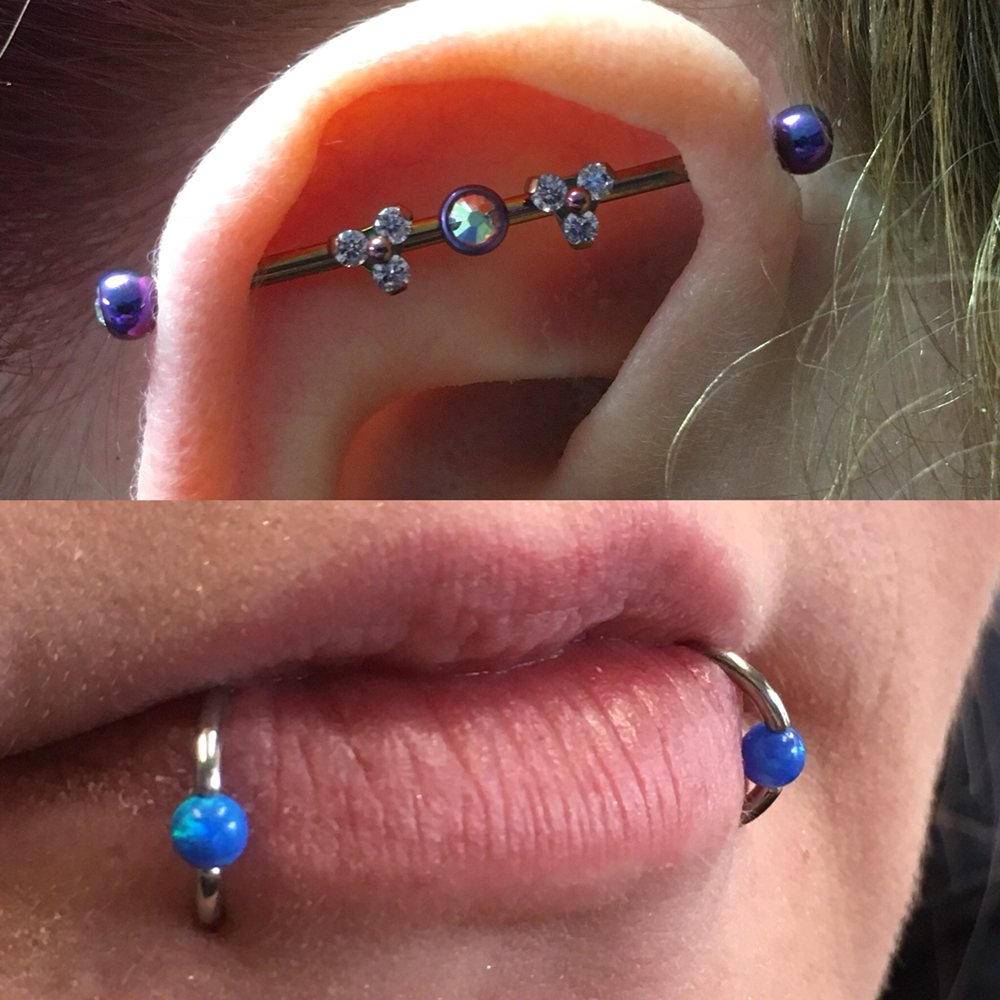 industrial ear piercing and labret piercings yelp