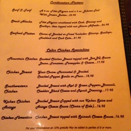 Photos For Log Cabin Inn Menu Yelp