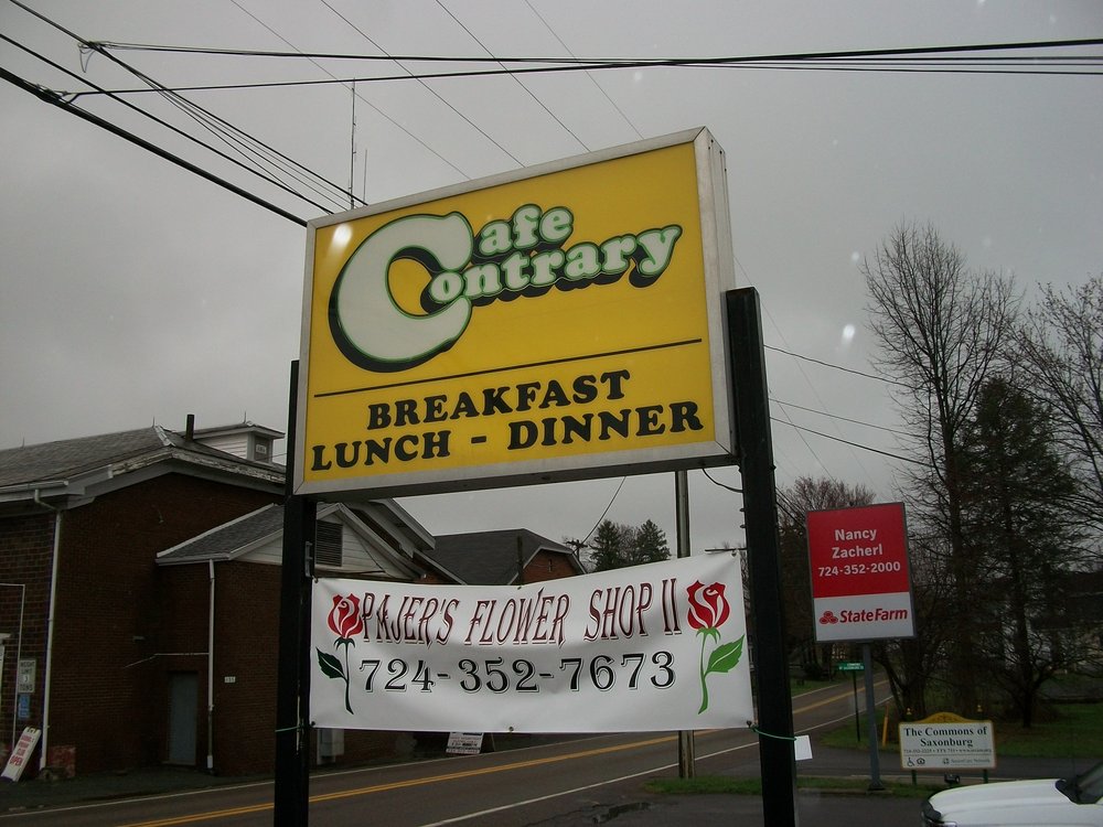 Cafe Contrary Cafes 146 Pittsburgh St, Saxonburg, PA Restaurant