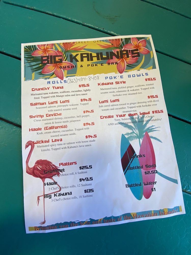 Big Kahuna’s Sushi Bar