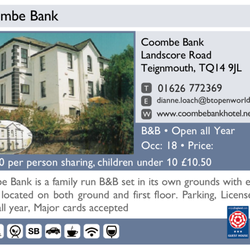 Coombe Bank Hotel Hotels Landscore Road Teignmouth Devon Foto Van Coombe Bank Hotel Teignmouth Devon Verenigd Koninkrijk