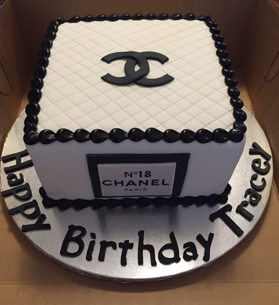 9" Square Custom Fondant Chanel Cake 125 (7 days advance