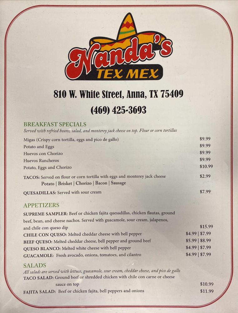 Nanda’s Tex Mex