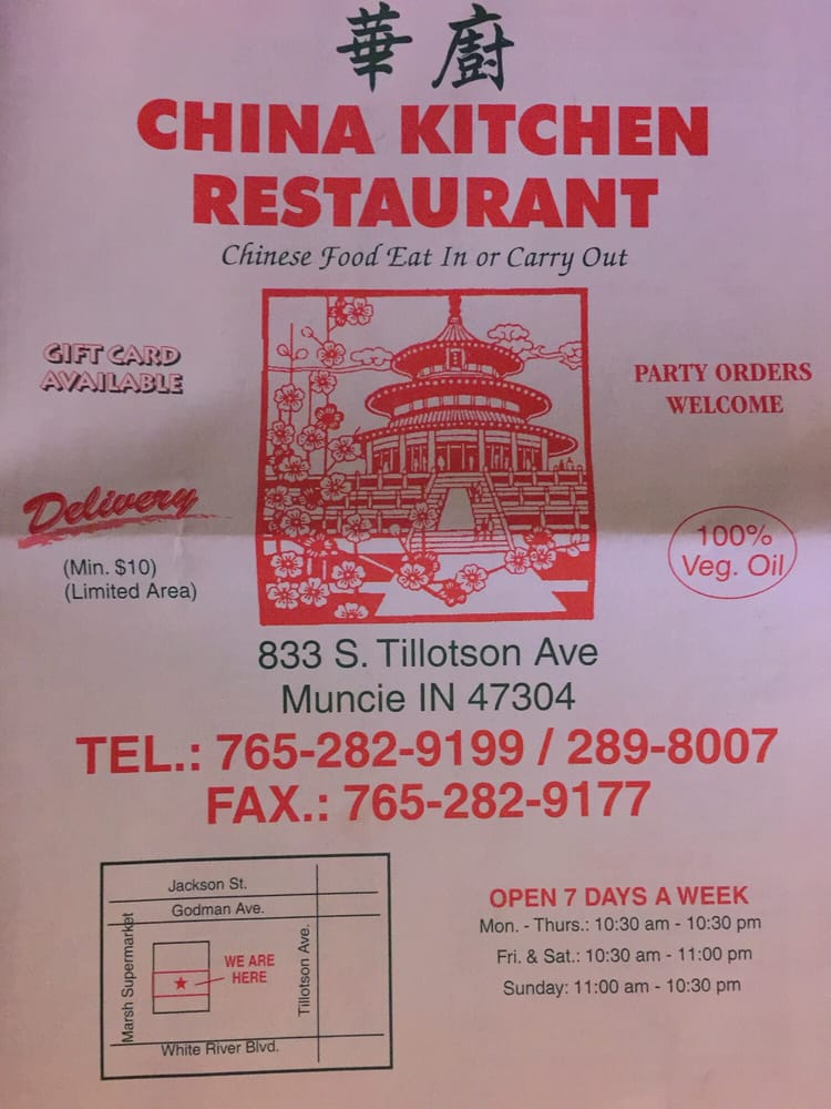 China Kitchen Menu Kitchen