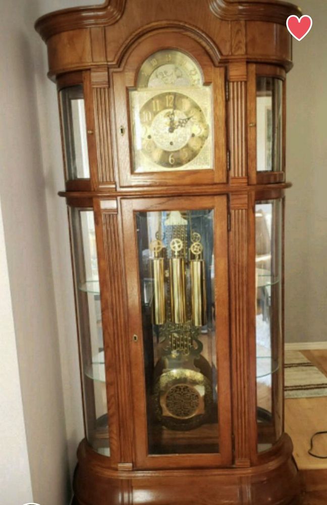 Ridgeway Curio Cabinet Grandfather Clock With Moon Dial Yelp 2 Photos For Benjamin Sons Clock Service Center