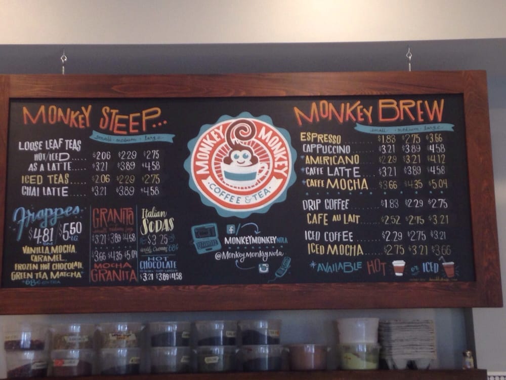 Photo of Monkey Monkey Coffee and Tea - New Orleans, LA, United States. Menu