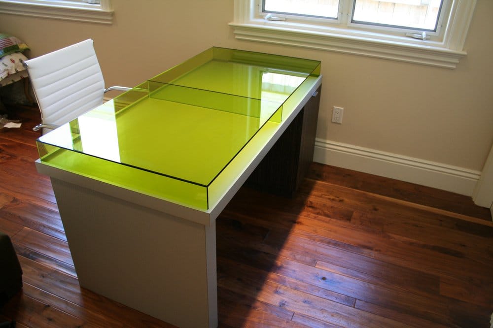 Custom Desk Acrylic Top With Plastic Laminate Wrap La Canada Photo Of Cabinet Happy Pasadena Ca United States Custom Desk Acrylic