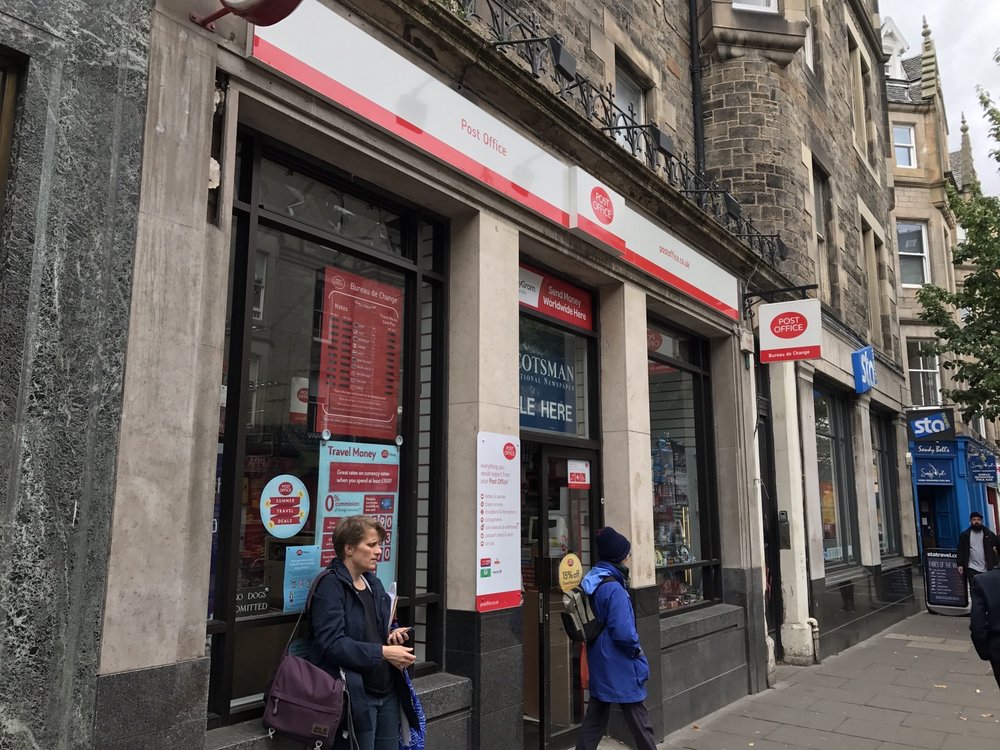Post Offices In Edinburgh City Centre