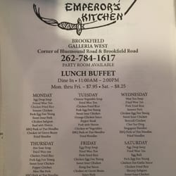 Emperor S Kitchen Menu Brookfield Emperor S Kitchen Menu Brookfield