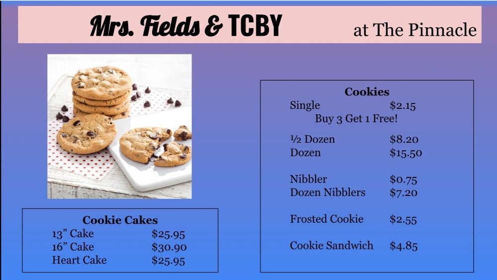 Mrs. Fields & TCBY at The Pinnacle