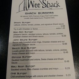 Photos For Wee Shack Menu Yelp
