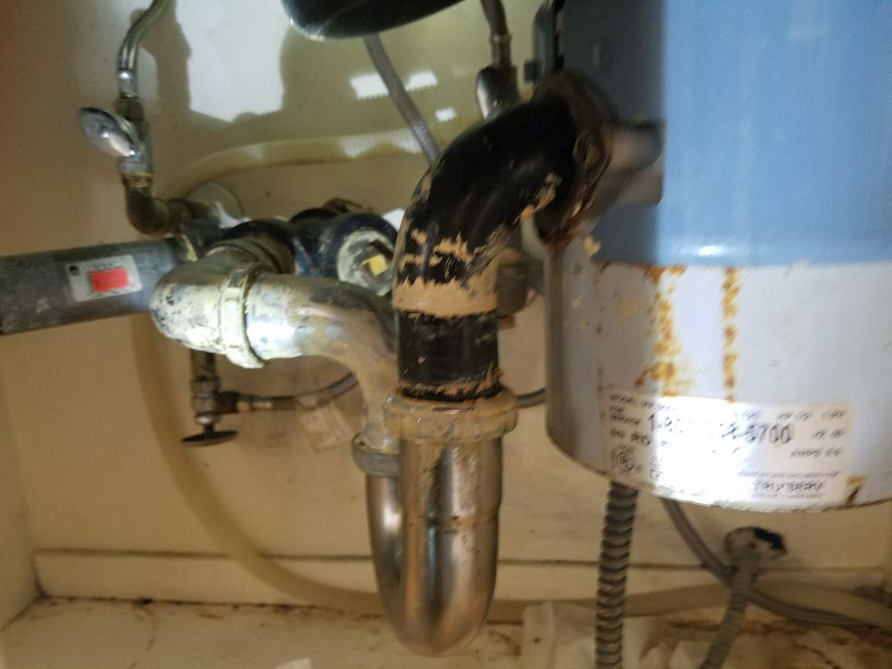 leaking garbage disposal