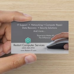 restart computer services 16 photos it services computer computer service visiting card
