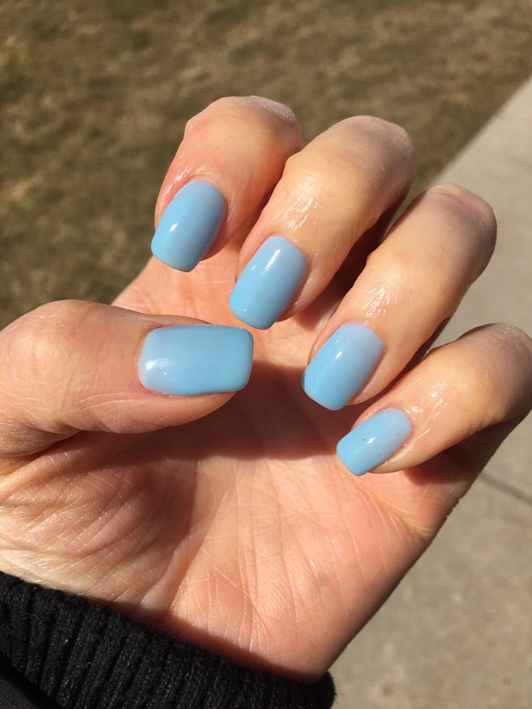 Pastel Blue Gel Nails Loving It Yelp Photo Of Nail Richmond Hill On Canada Pastel Blue Gel Nails