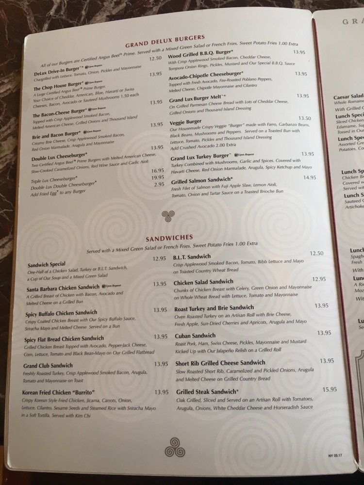 Menu Yelp