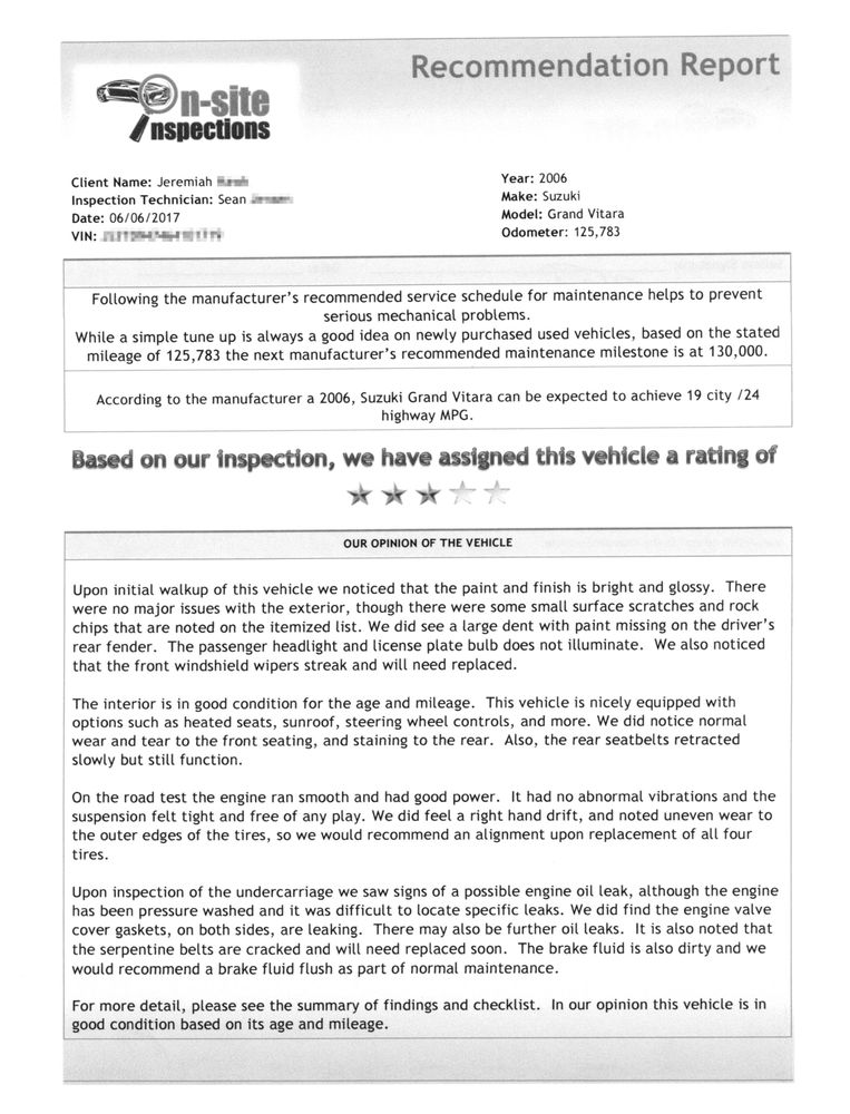 on site inspections 20 photos car inspectors salt lake city utah vin inspection form