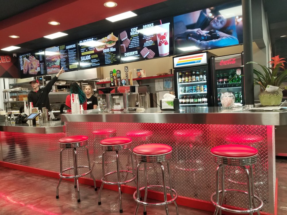 Barstools To Watch The Game There Is A Lobby My Right W Tables Photo Of Toxic Wings Fries Eugene Or United States Barstools To